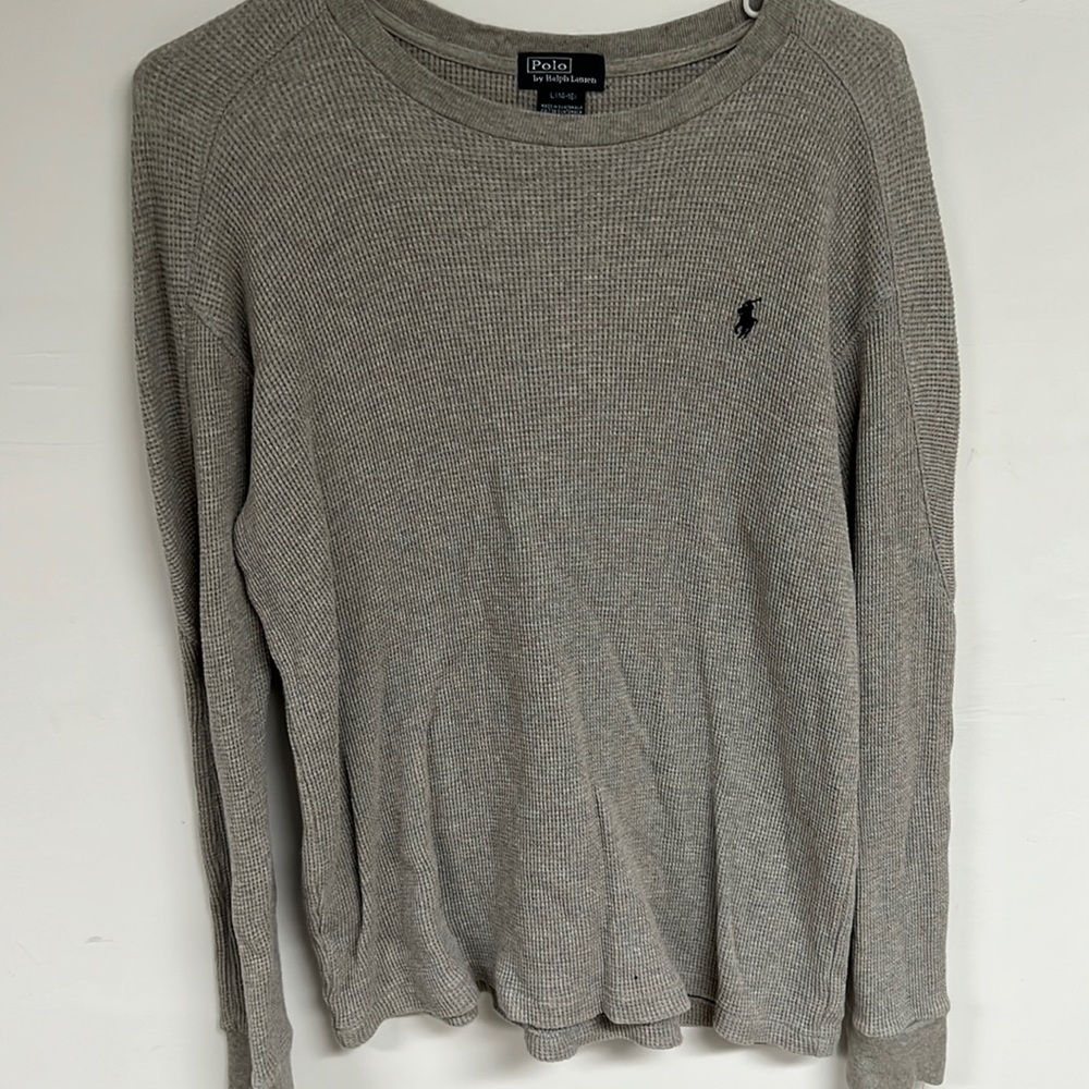 Ralph Lauren Gray Waffle Knit